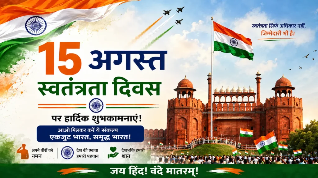 15 अगस्त पर निबंध – स्वतंत्रता दिवस