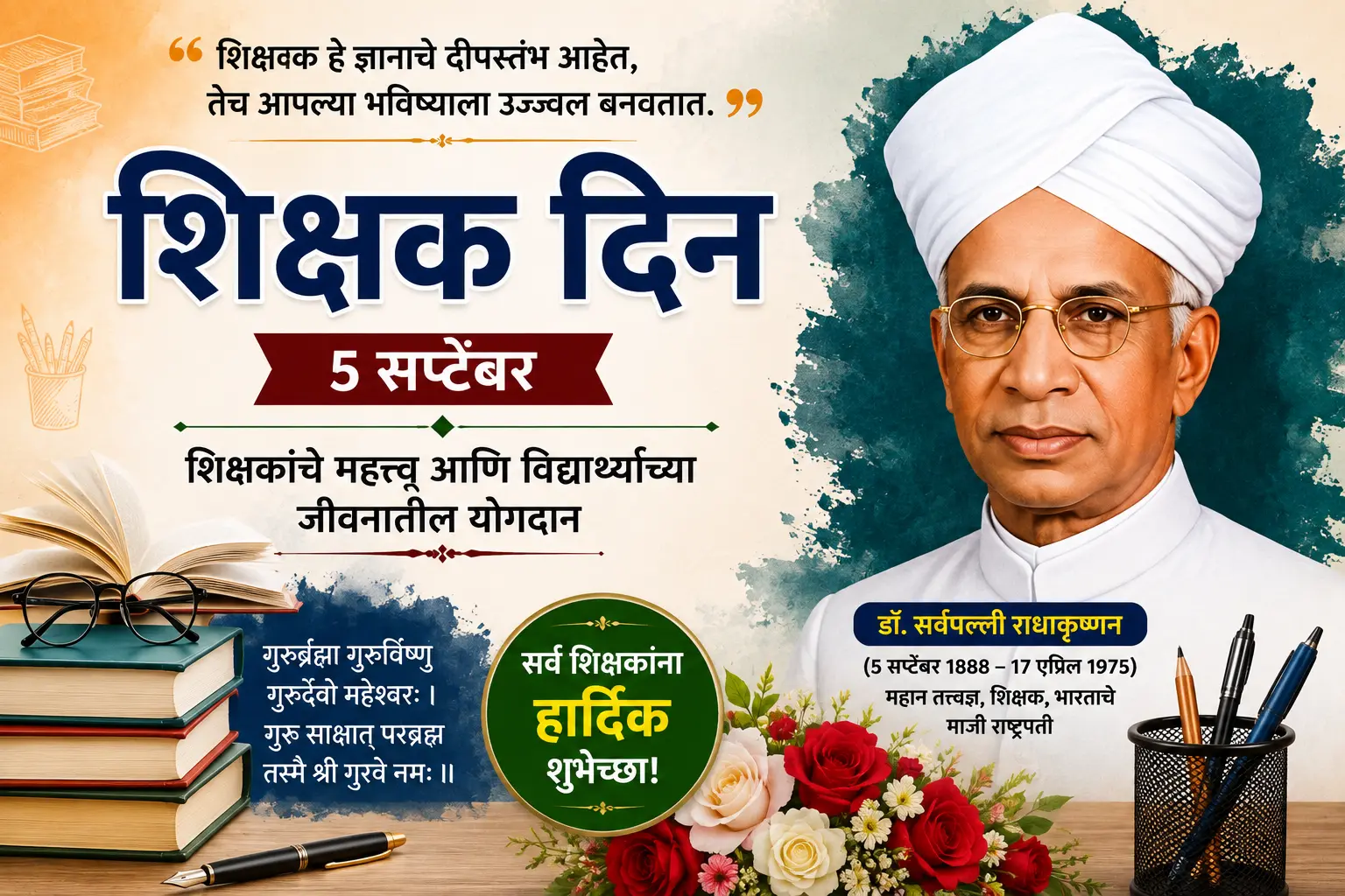 शिक्षक दिन 2026 मराठी निबंध
